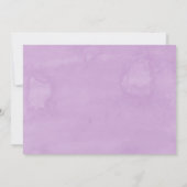 Lila Lavendel Probe Einladung (Rückseite)