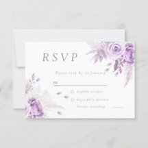 Lila Lavendel-Rose Elegante Hochzeit