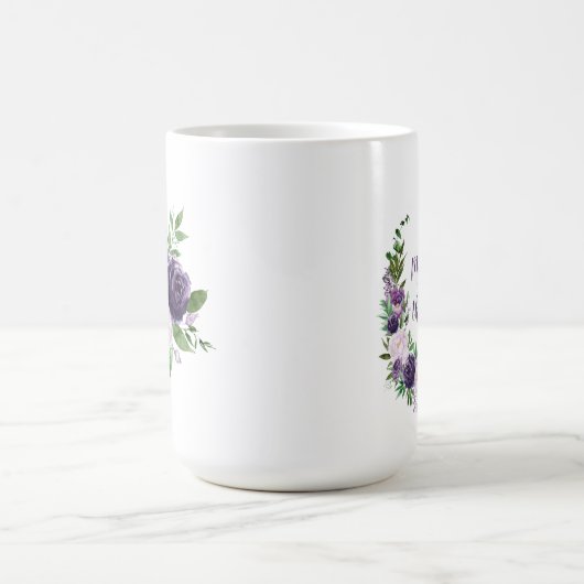 Lila, Lavendel, Rosse Mutter der Braut Kaffeetasse (Mittel)
