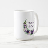 Lila, Lavendel, Rosse Mutter der Braut Kaffeetasse (VorderseiteRechts)