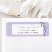 Lila Lavendel-Rücksendeadresse (Insitu)