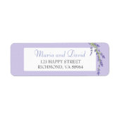 Lila Lavendel-Rücksendeadresse (Vorne)