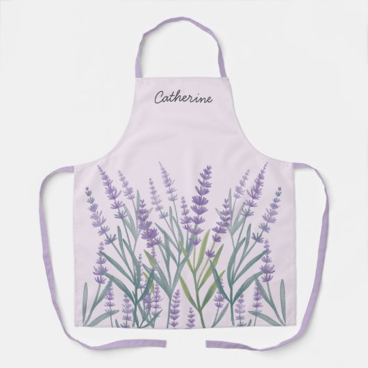 Lila Lavendel Schürze (Vorderseite)