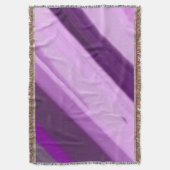 Lila Lavendel Streifen Decke (Vorderseite Vertikal)