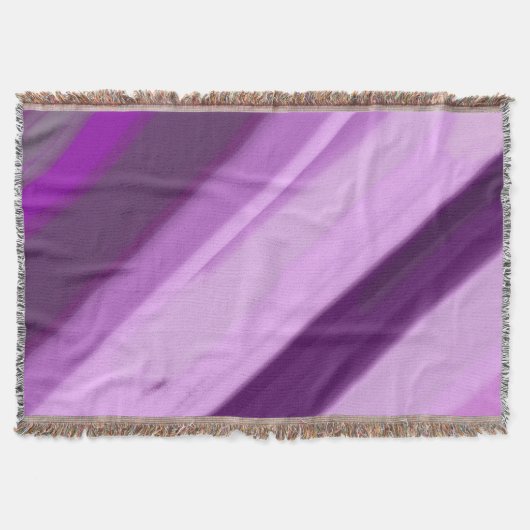 Lila Lavendel Streifen Decke (Vorderseite)