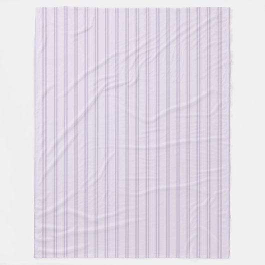 Lila Lavendel Streifen Fleecedecke (Vorderseite)