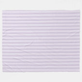 Lila Lavendel Streifen Fleecedecke (Vorderseite (Horizontal))
