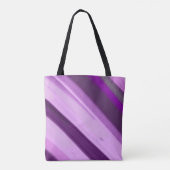 Lila Lavendel Streifen Tasche (Rückseite)