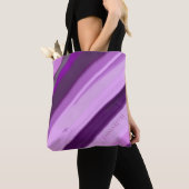 Lila Lavendel Streifen Tasche (Von Nahem)