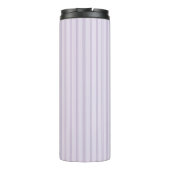 Lila Lavendel Streifen Thermosbecher (Rückseite)