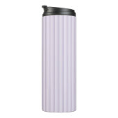 Lila Lavendel Streifen Thermosbecher (Nach rechts gedreht)