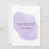 Lila Lavendel Tulips Fashion Girl Happy Ostery (Rückseite)