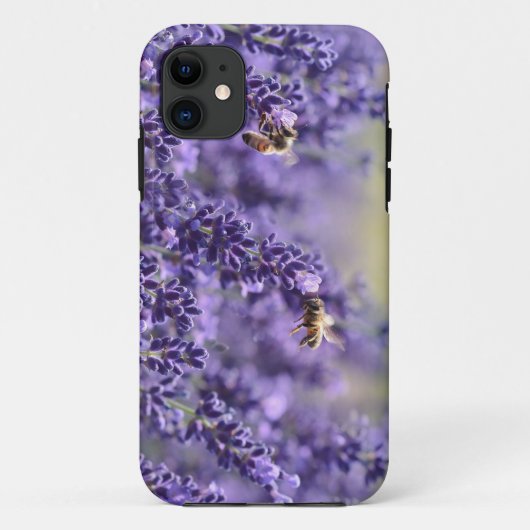 Lila Lavendel und Bienen iPhone Fall Case-Mate iPhone Hülle (Rückseite)