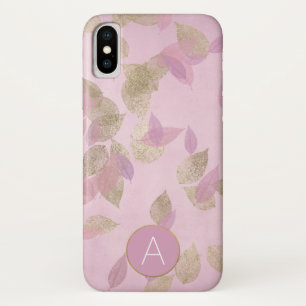 Lila Lavendel-und Goldfolien-Herbstlaub Case-Mate iPhone Hülle