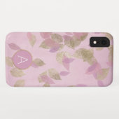 Lila Lavendel- und Goldfussbaum-Herbstlaub Case-Mate iPhone Hülle (Rückseite (Horizontal))