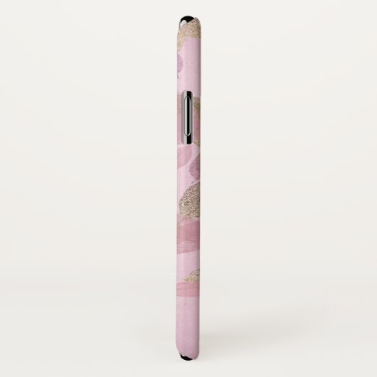 Lila Lavendel- und Goldfussbaum-Herbstlaub Case-Mate iPhone Hülle (Hinten/Rechts)