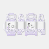 Lila Lavendel und graue Babydusche Geschenkschachtel (Ungefaltet)