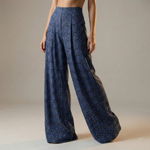 Lila Lavendel- und Schwarzes Tribal Geometrisches  Stoff