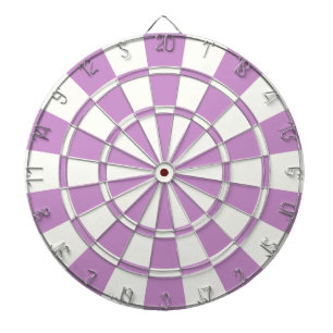Lila Lavendel und Weiß Dartscheibe