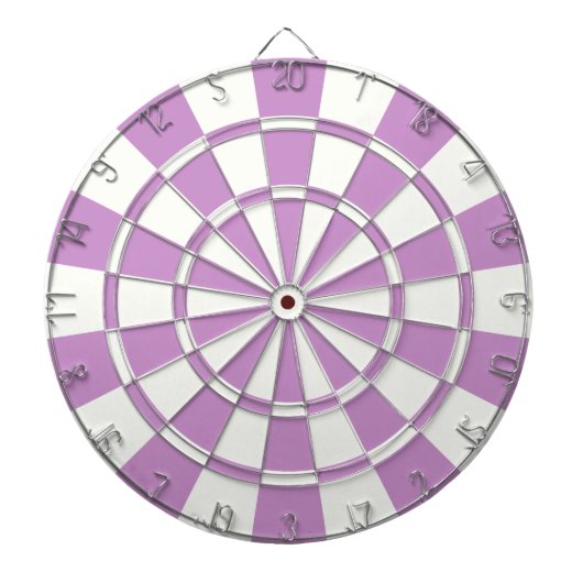 Lila Lavendel und Weiß Dartscheibe (vorne)