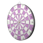 Lila Lavendel und Weiß Dartscheibe (Vorderseite rechts)