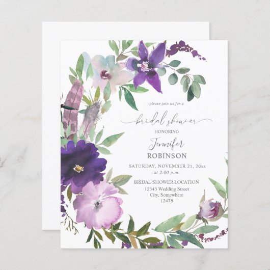 Lila Lavendel-Violet-Brautparty (Vorne/Hinten)