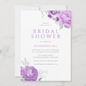 Lila Lavendel Violet Brautparty Einladung (Vorderseite)