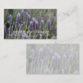 Lila Lavendel Visitenkarte (Vorne/Hinten)