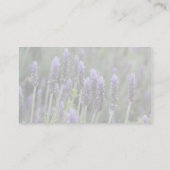 Lila Lavendel Visitenkarte (Rückseite)