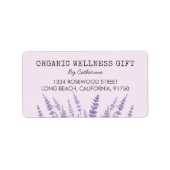 Lila Lavendel Wasserfarben Rücksendeadresse Adressaufkleber (Vorne)