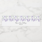 Lila, Lavendel Wasserflaschenetikett (Einzelnes Label)
