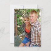 Lila Lavendel Weiße Foto Save the Date (Rückseite)