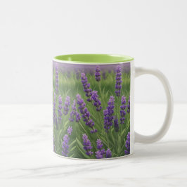 lila Lavendel Zweifarbige Tasse