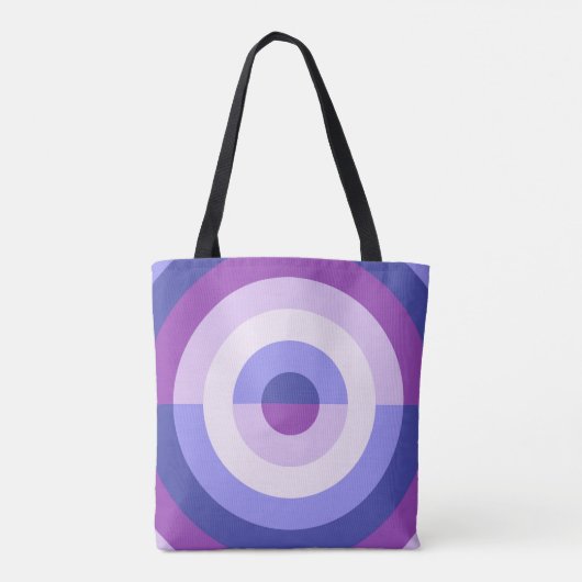 Lila Lavendelbahn Tasche (Rückseite)