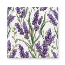 Lila Lavendelblüten Aquarell Botanik