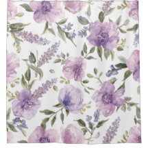 Lila-lavendelblüten Aquarell Botanisch