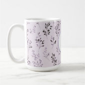 Lila Lavendelblüten Kaffeetasse (Links)