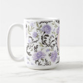 Lila Lavendelblüten Kaffeetasse (Links)