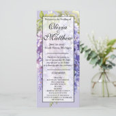 Lila Lavendelblütenhochzeit (Stehend Vorderseite)