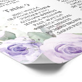 Lila Lavendelblütenschotte Poster (Ecke)