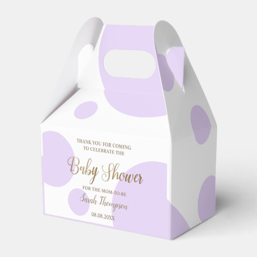 Lila Lavendeldusche Geschenkschachtel (Rückseite)