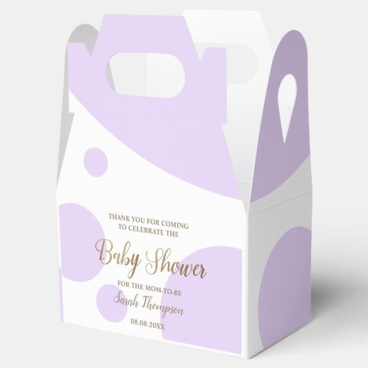 Lila Lavendeldusche Geschenkschachtel (Geöffnet)