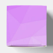 Lila Lavendelgefälle geometrisches Messmuster Geschenkschachtel (Oben)