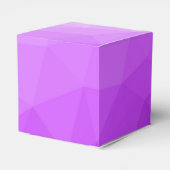 Lila Lavendelgefälle geometrisches Messmuster Geschenkschachtel (Rückseite)