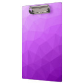 Lila Lavendelgefälle geometrisches Messmuster Klemmbrett (Links)