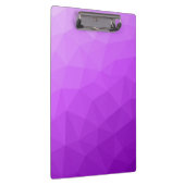 Lila Lavendelgefälle geometrisches Messmuster Klemmbrett (Rechts)