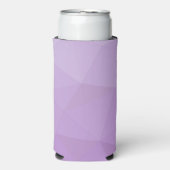 Lila Lavendelgefälle geometrisches Messmuster Selters Dosenkühler (Seltzer Vorderseite)