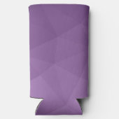 Lila Lavendelgefälle geometrisches Messmuster Selters Dosenkühler (Rückseite)