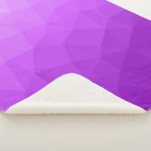 Lila Lavendelgefälle geometrisches Messmuster Sherpadecke (3/4)
