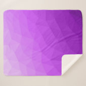 Lila Lavendelgefälle geometrisches Messmuster Sherpadecke (Vorderseite (Horizontal))